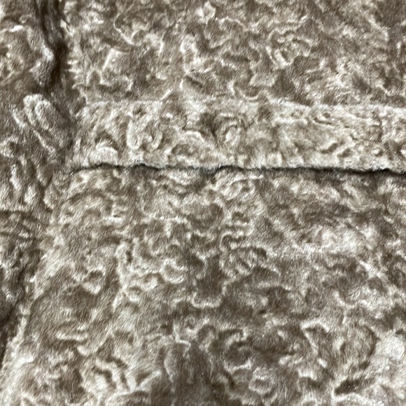 Vintage 1950s Borre Sportowne Women's Faux Fur Swing Coat Size  16 Brown Jacket - Picture 12 of 12